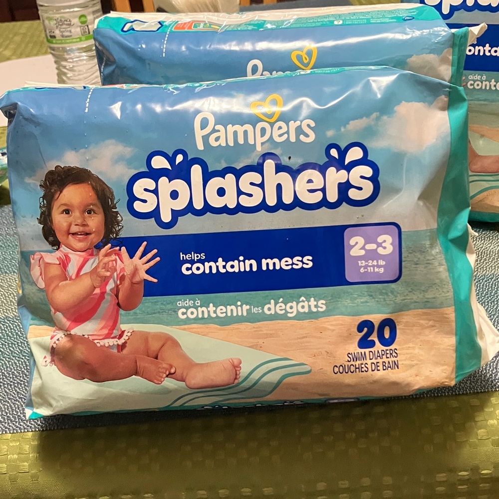 Pampers Splashers Swim Diapers - Blue